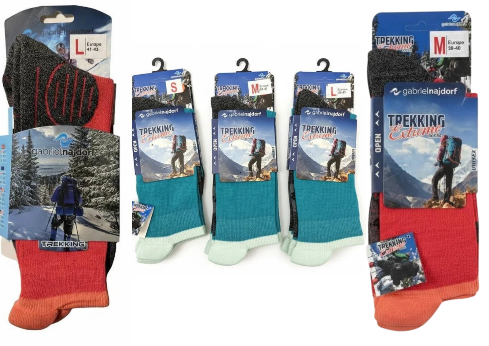 Gabriel Najdorf Trekking Socken Coolmax Thermolite Wandern Outdoor