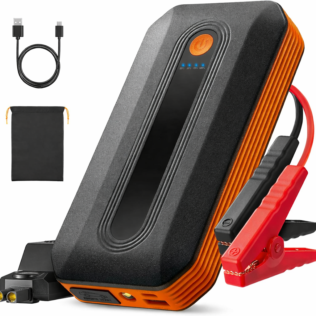 Auto Starthilfe Powerbank Jump Starter 12V 7L Benzin 5,5L Diesel LED Booster