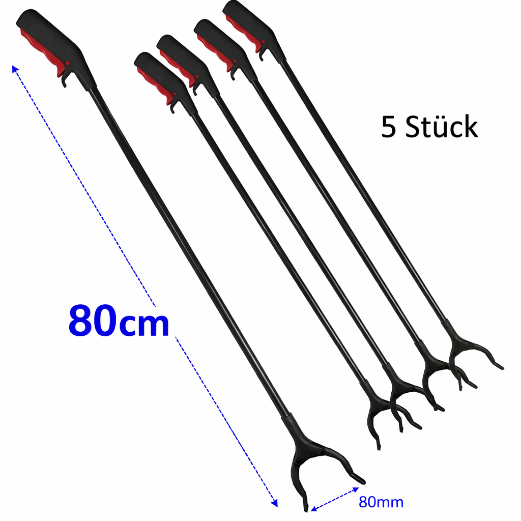 5x Greifzange 80cm PickUp Tool Müllgreifer Greifhilfe Müllzange Greifarm Müll