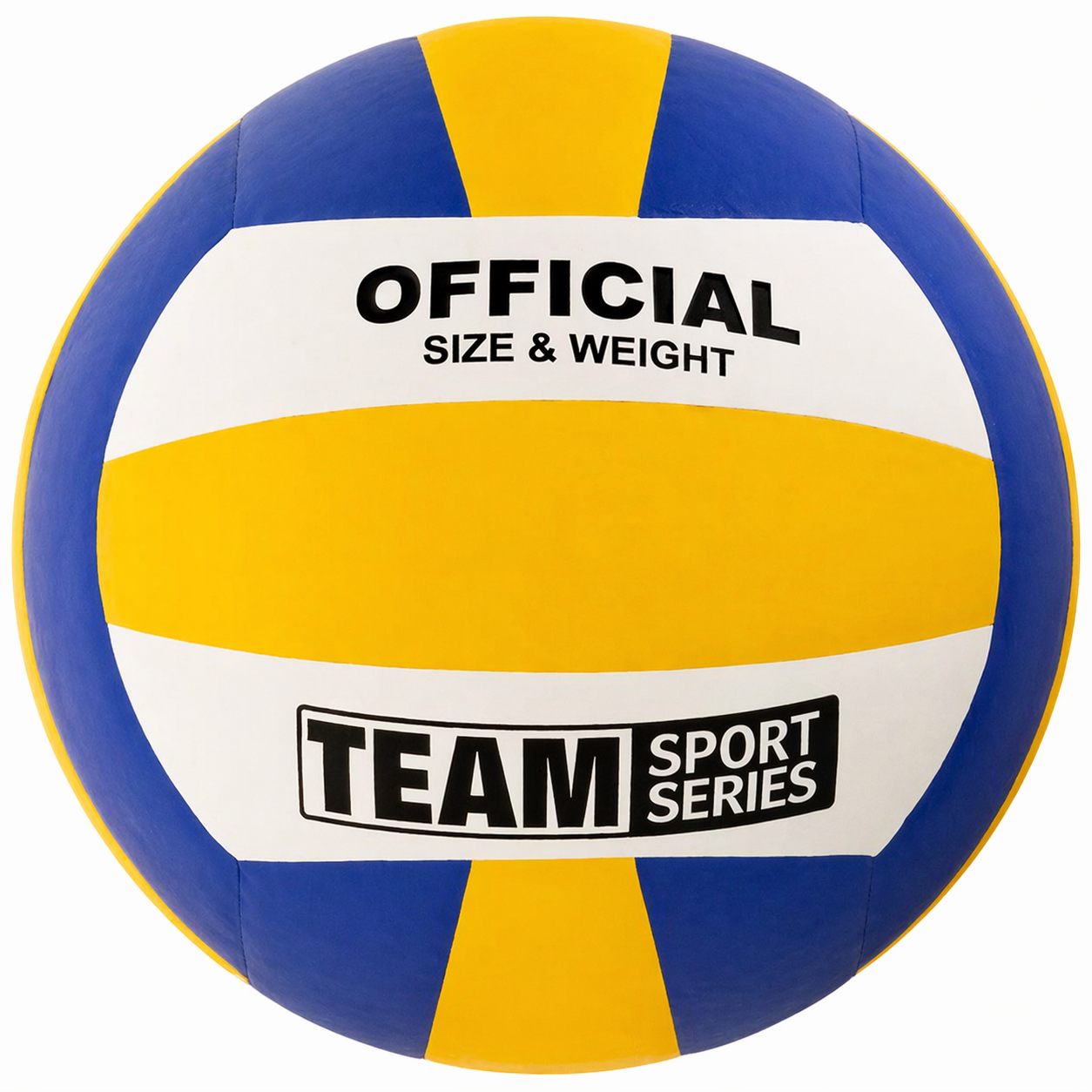 Volleyball Größe 5 Trainingsball PU robust für Freizeit Spiel gelb