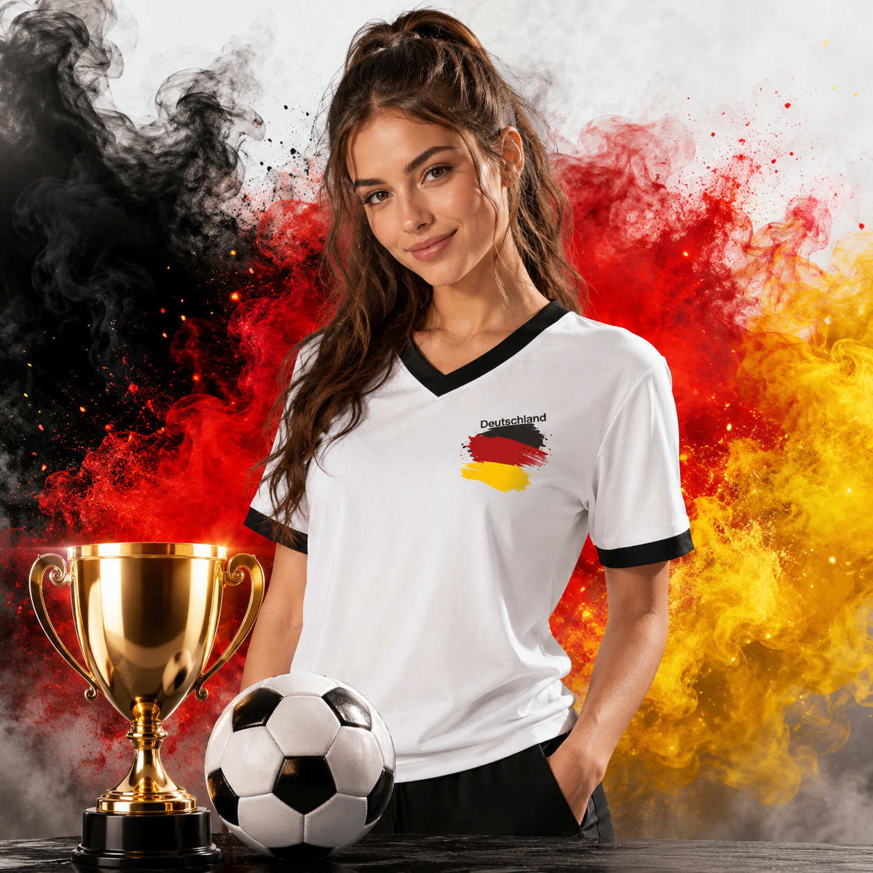 Deutschland Fußball FanShirt Jersey Herren Damen WM EM