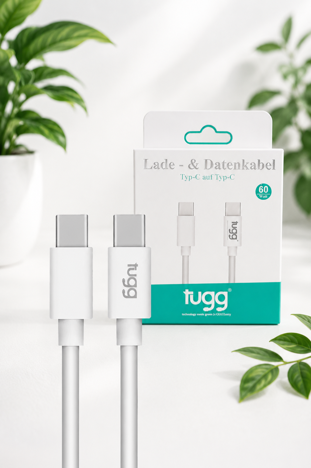 USB C Kabel 1m Typ C auf Typ C Ladekabel 60W Schnellladekabel 3A USB-C