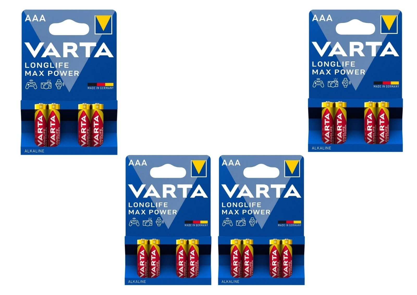 VARTA AAA Batterien LR03 1,5V Longlife Max Power Micro Alkaline 4703
