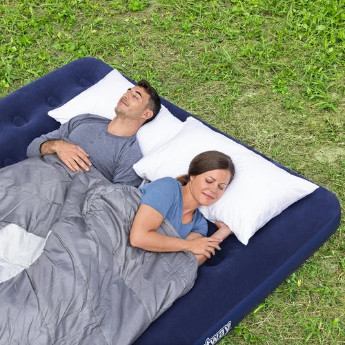 BESTWAY Luftbett 203 × 183 × 22 cm – Aufblasbares Doppelbett für 2 Personen bis 300 kg, Indoor & Camping