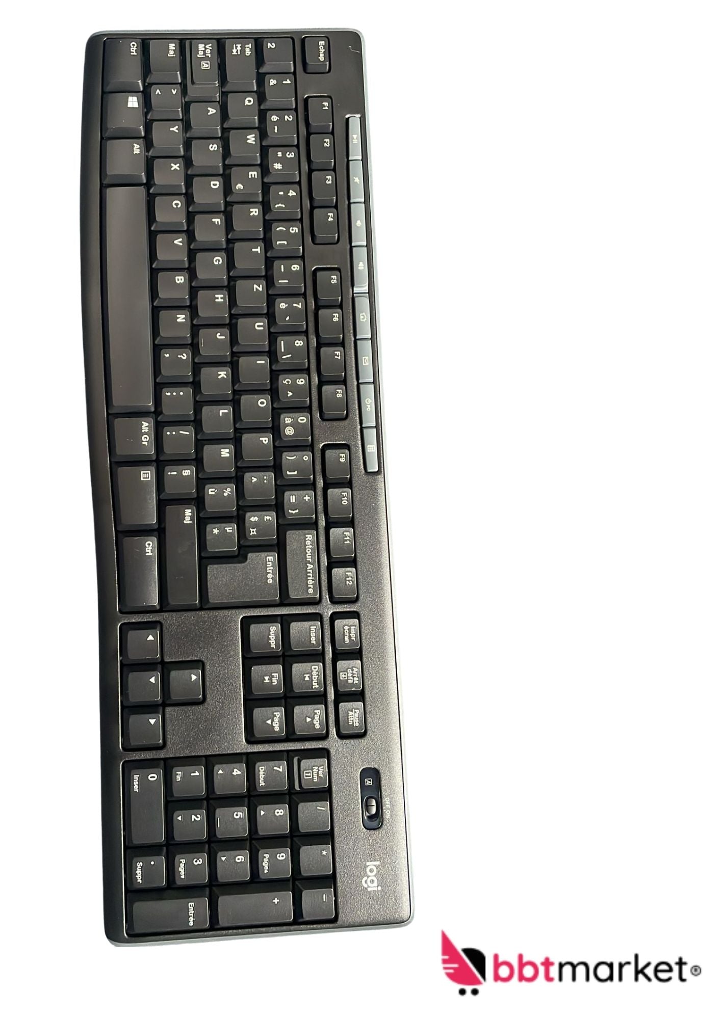 Logitech MK270 Kabelloses Tastatur-Maus-Set – 2,4GHz Funkverbindung | AZERTY Französisch, Schwarz, ergonomisch & spritzwassergeschützt