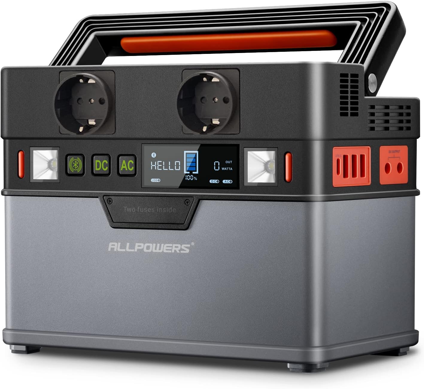 ALLPOWERS Solar Tragbares Powerstation 78000mAh 300W Tragbar mit AC/USB-Ausgang