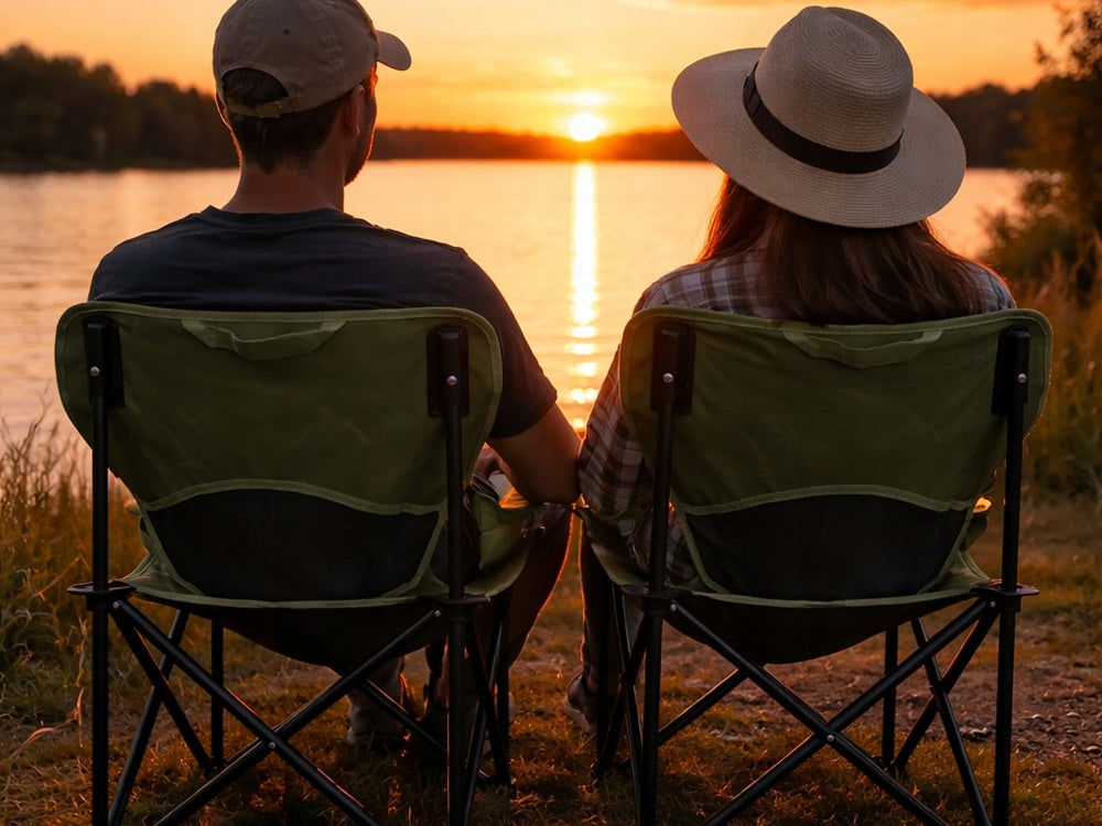 Angelstuhl faltbar Campingstuhl mit Tasche Tragetasche Outdoor bequem