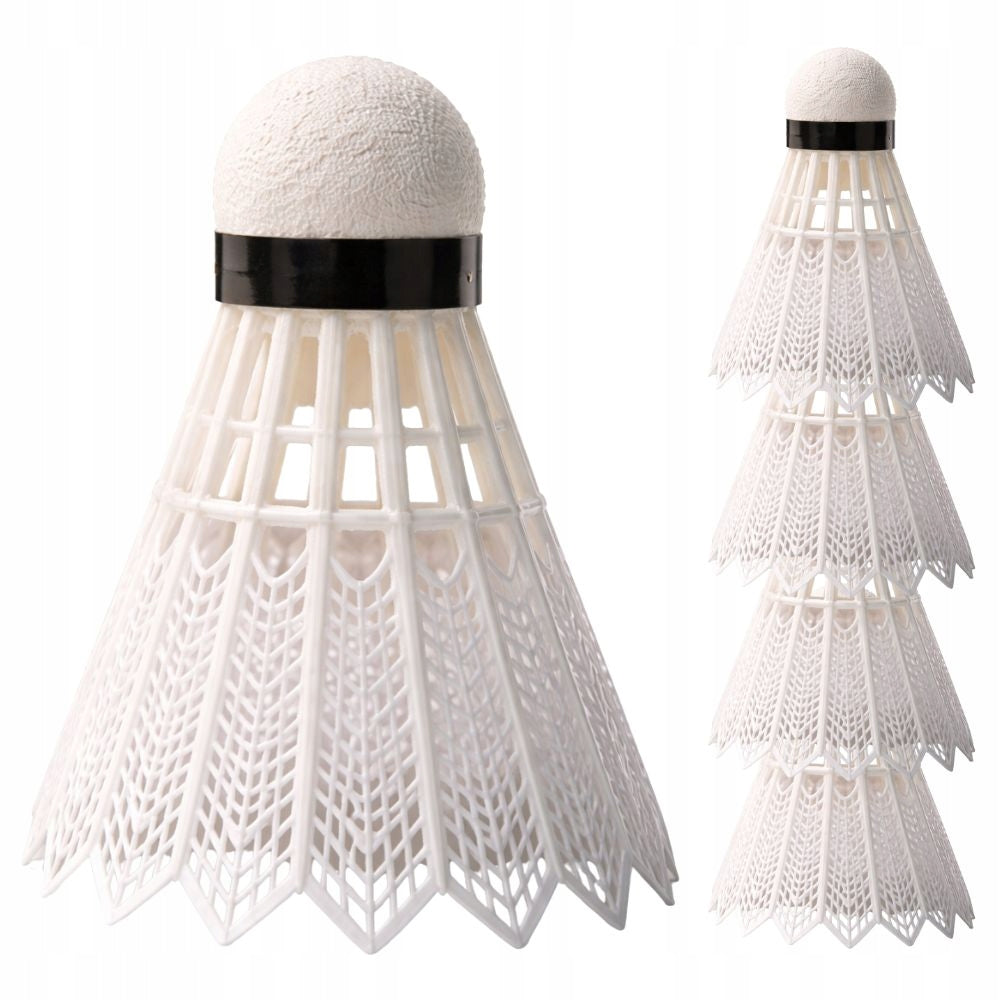 Badminton Federbälle weiß Shuttlecocks stabil Outdoor Freizeit 1 5 Stück