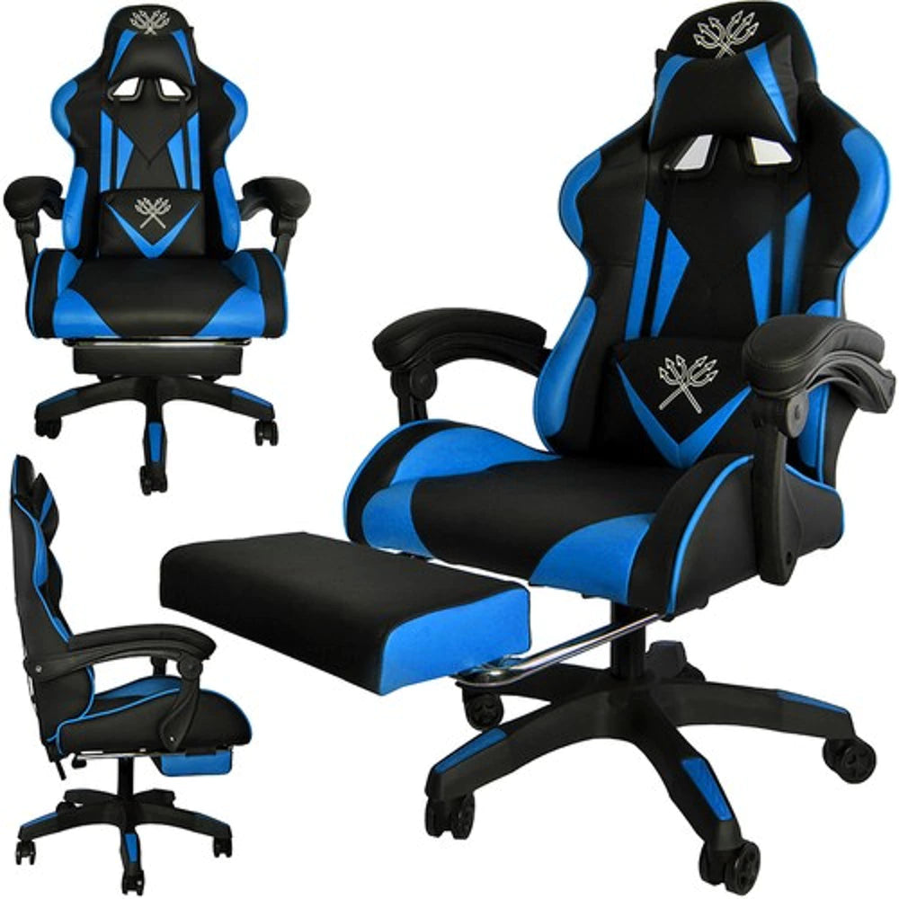 Dunmoon Gamingstuhl Bürostuhl Schreibtischstuhl Fußstütze Kissen Ergonomisch