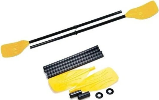 Bestway Kunststoffruder 124 cm 2er Set – Leichte Steckpaddel für Schlauchboot, Kajak und Freizeitboot