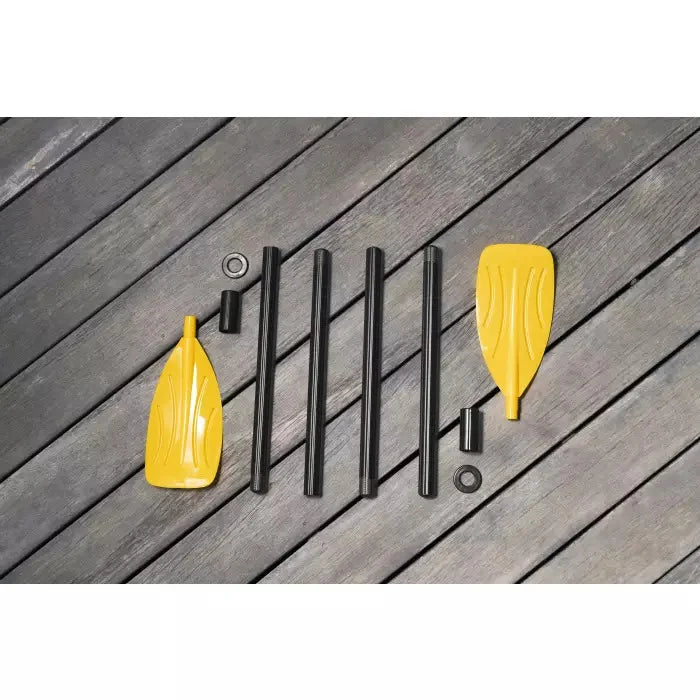 Bestway Kunststoffruder 124 cm 2er Set – Leichte Steckpaddel für Schlauchboot, Kajak und Freizeitboot