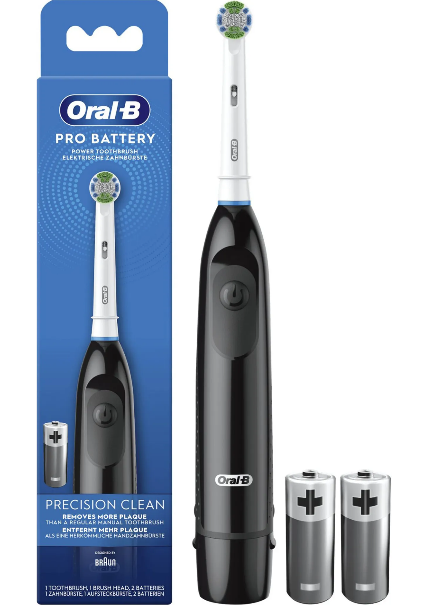 Oral-B Pro Battery Precision Clean Elektrische Zahnbürste – Batteriebetrieben