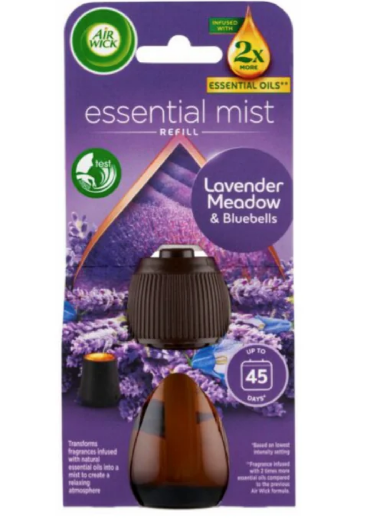 Air Wick Refill 20ml Lavendelfeld & Glockenblume – Duft bis zu 45 Tage für Aroma Diffuser