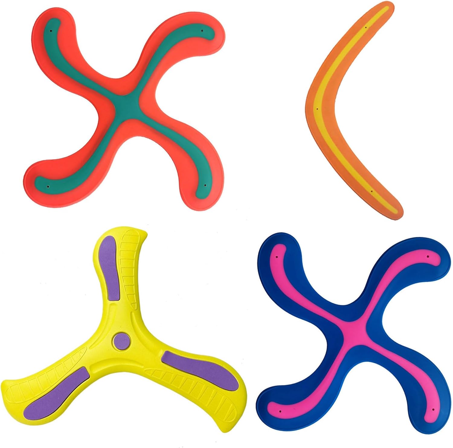 Boomerang Set 4er Kinder Wurfspiel Outdoor AnfÀnger Spielzeug