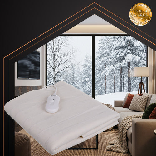 Elektrische Heizmatte 150×80 cm – Heizunterbett mit 3 Heizstufen und Fernbedienung
