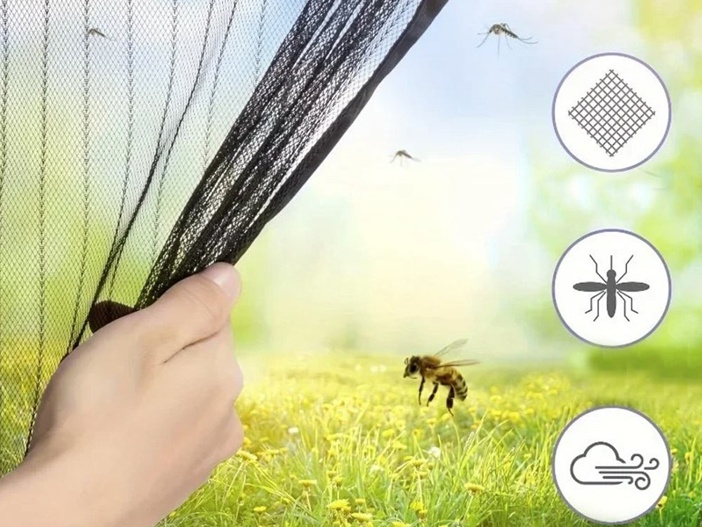 Fliegengitter Tür Magnetvorhang 210x100 cm – Moskitonetz mit Magnetverschluss als Insektenschutz für Balkon- und Terrassentüren