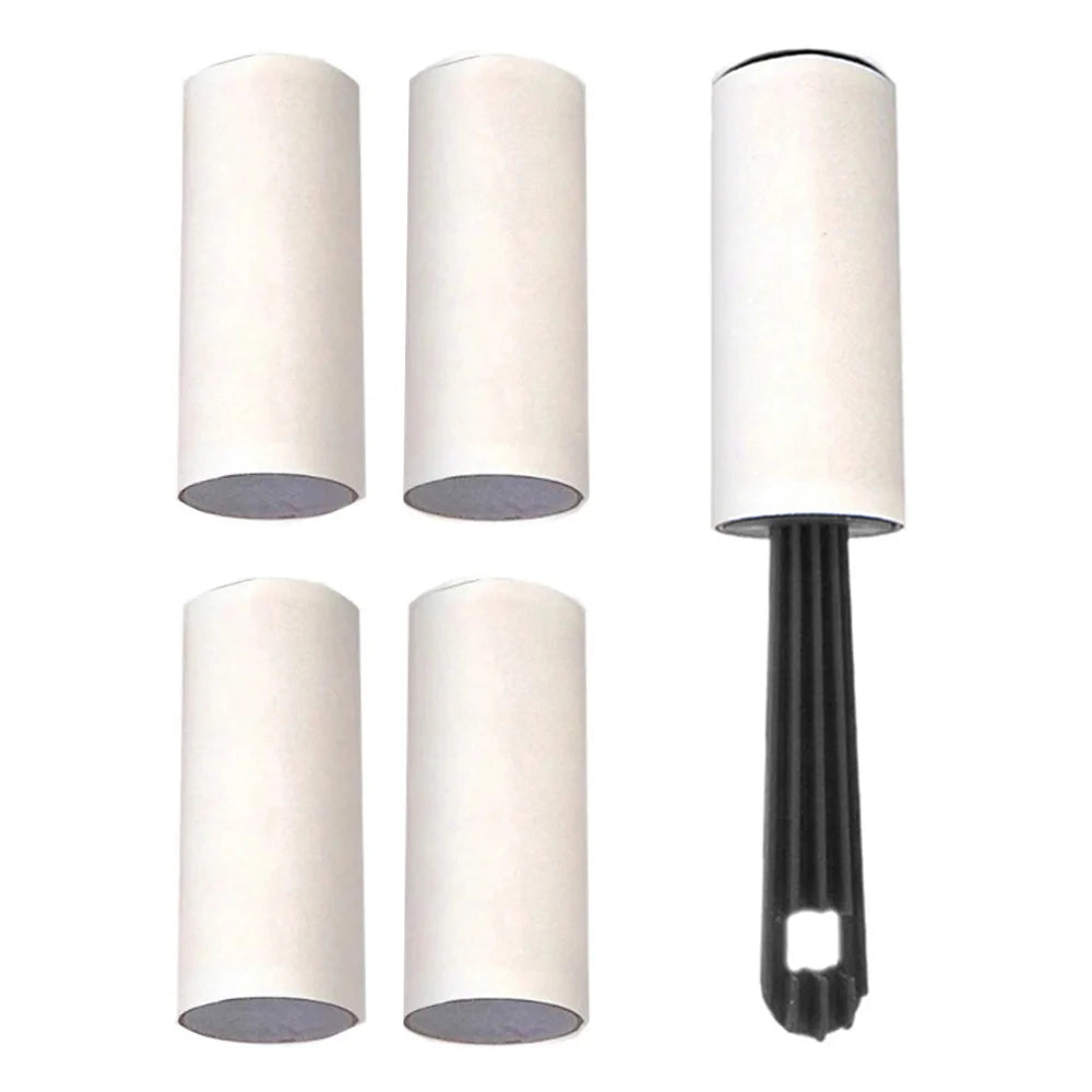 Fusselrolle 5er Set mit Halter – Kleiderrolle für Tierhaare, Staub, Kleidung, Möbel & Autopolster