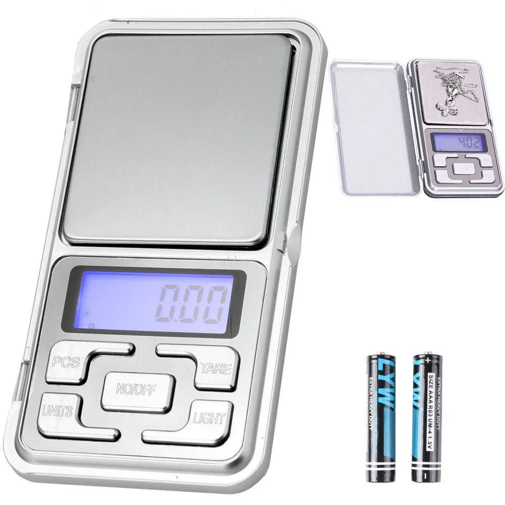 Digitale Feinwaage 0,1g bis 500g – Präzisionswaage Taschenwaage mit LCD Display