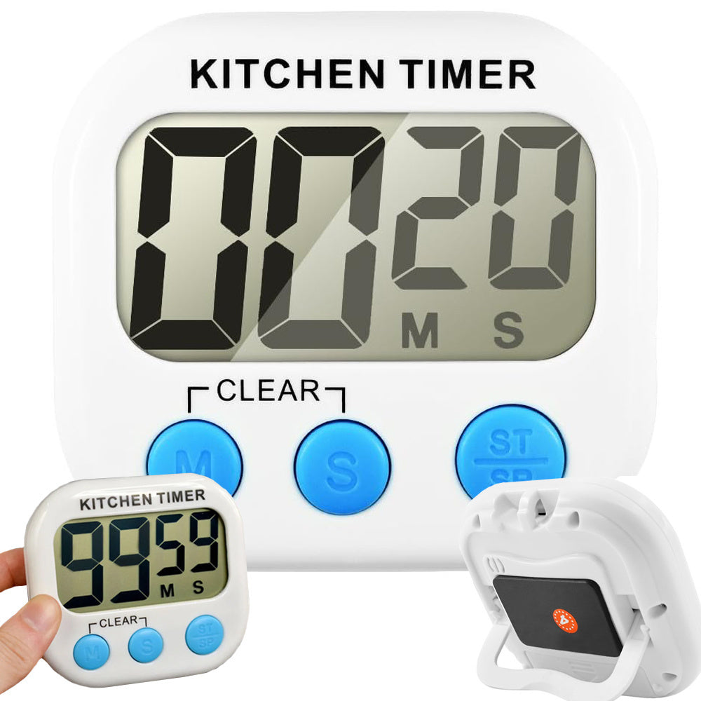 Digitaler Küchentimer elektronische Küchenuhr mit Magnet und Countdown