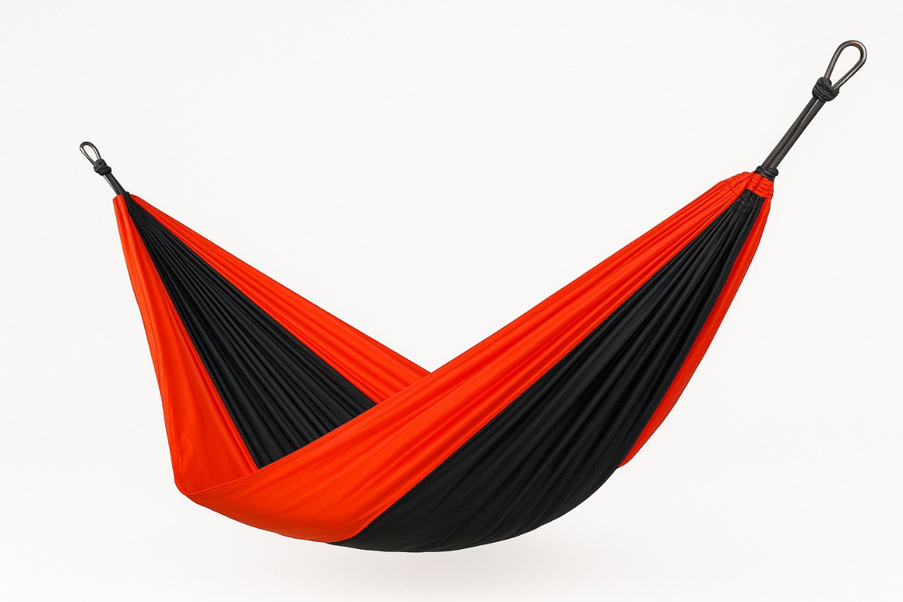 Ultraleichte Hängematte 275x140 cm – bis ca. 200 kg belastbar, inkl. Karabiner