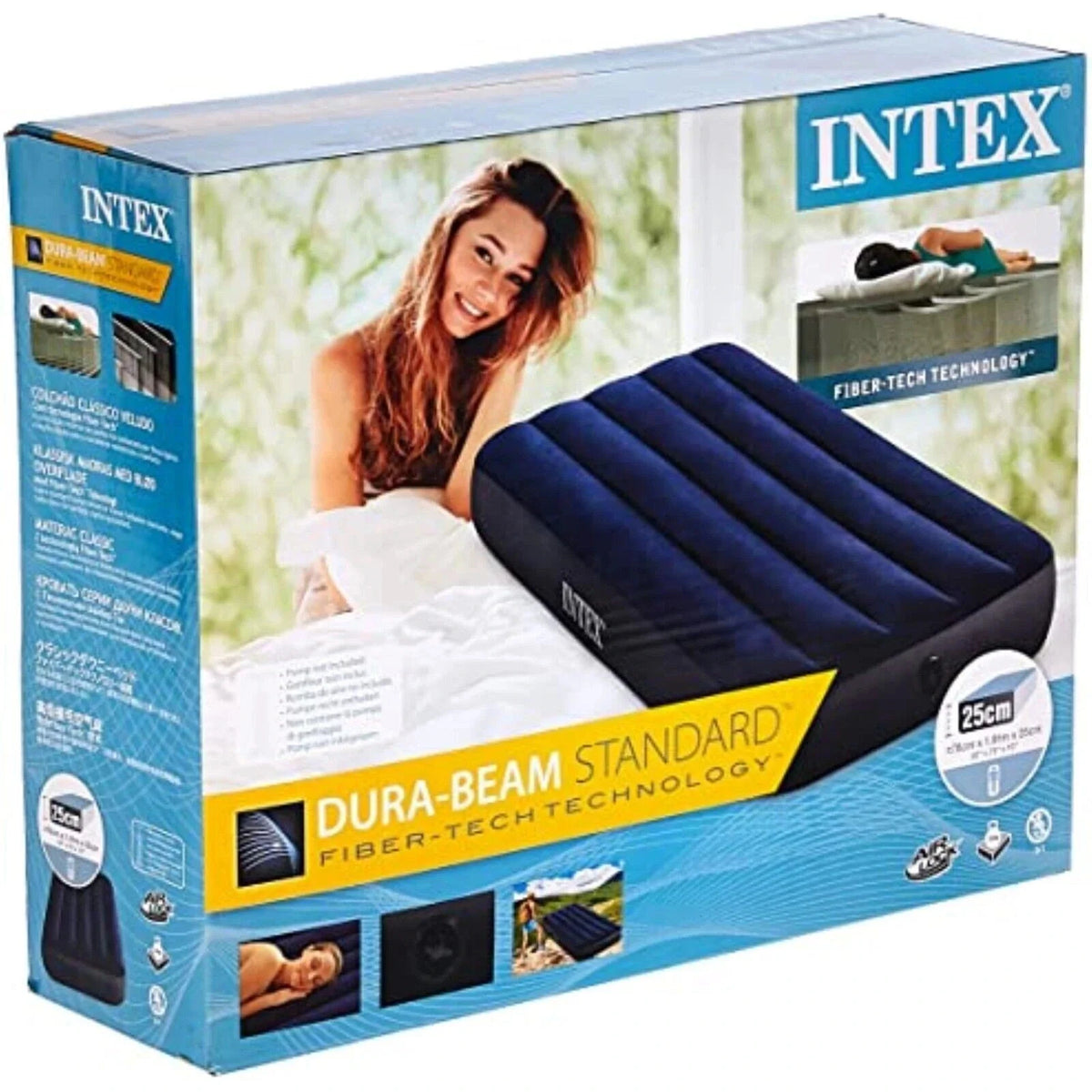 Air mattress 1 person air bed camping bed guest bed mattress inflatable 191x76