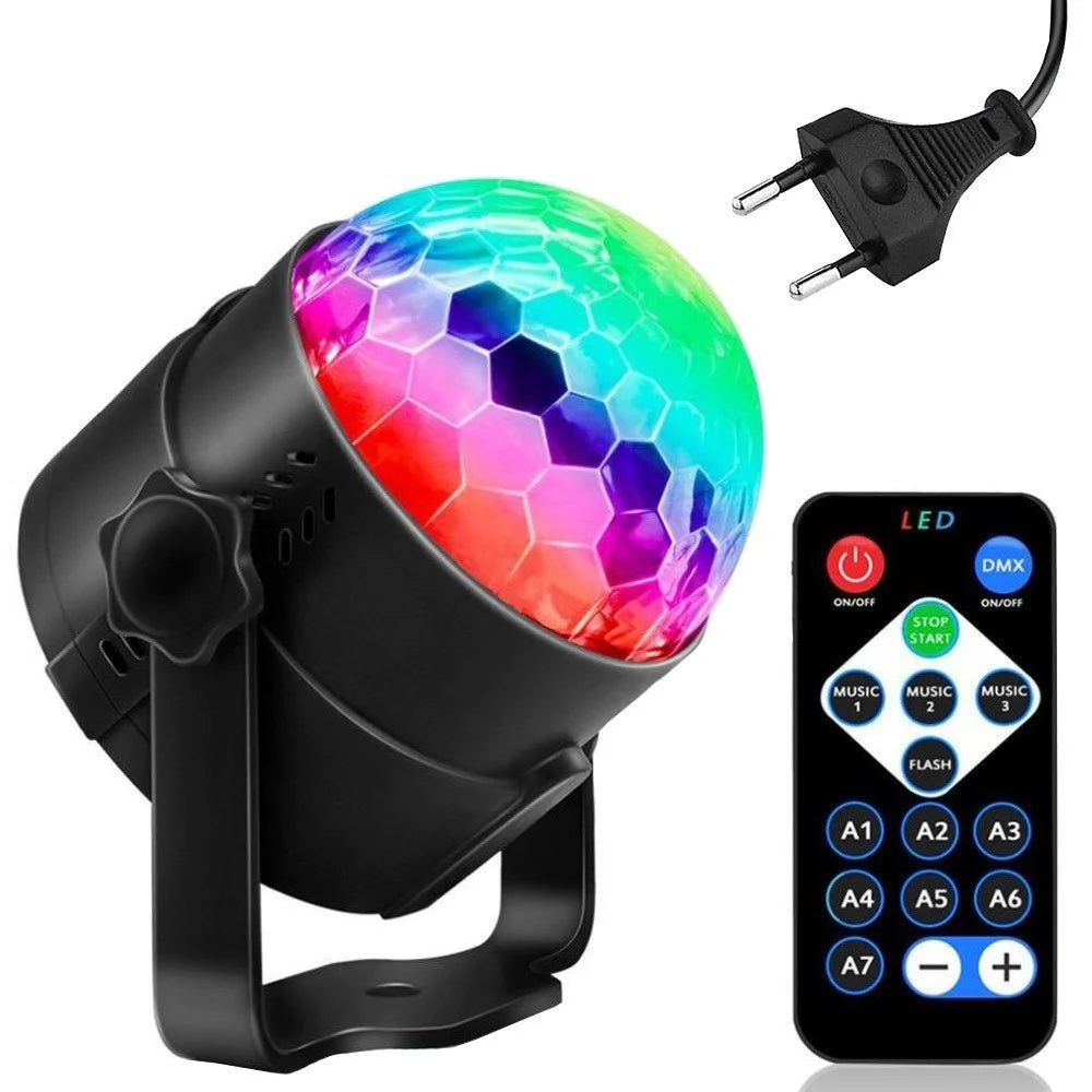 LED Discokugel Lichteffekt Magic RGB DJ Party lichtorgel Bühnenbeleuchtung
