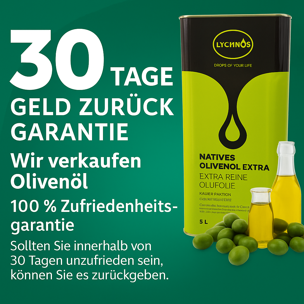 Lychnos Olivenöl Extra Nativ 5L – Kaltgepresst, Kreta, Premium Qualität
🌿🌿🌿