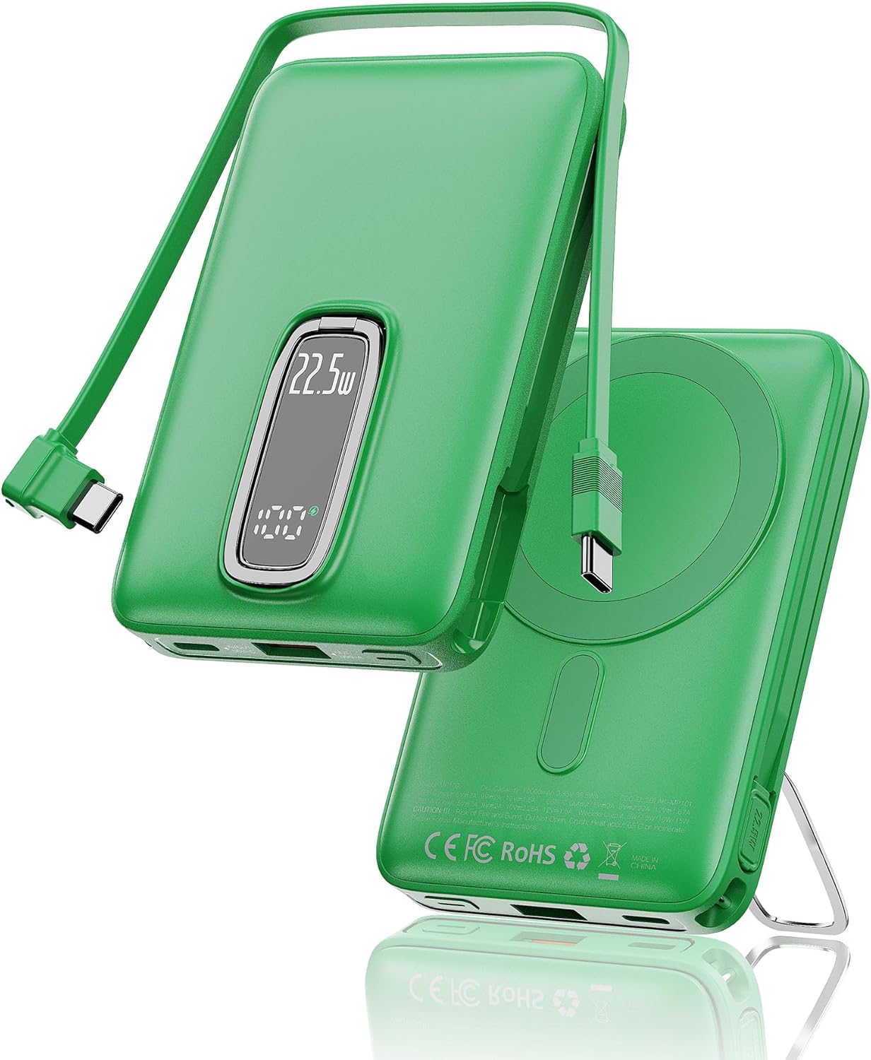 Magnetische Powerbank für iPhone 12–17 – 10000mAh, 22.5W USB-C & Wireless Laden