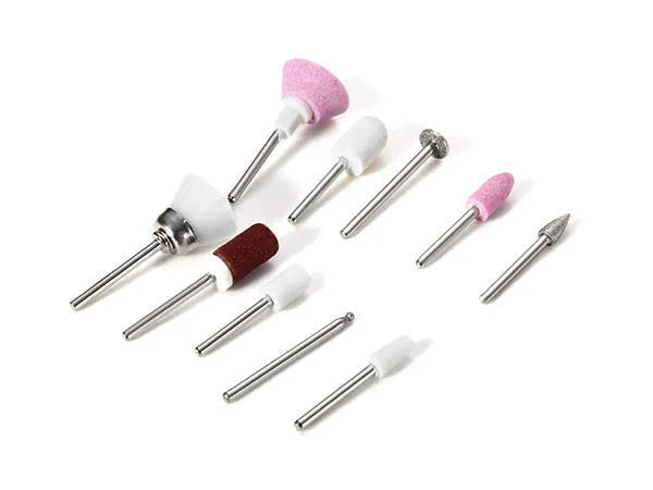 Maniküre Pediküre Set 14-teilig – elektrischer Nagelfräser, Fußfeilen & Schleifaufsätze für die kosmetische Nagelpflege