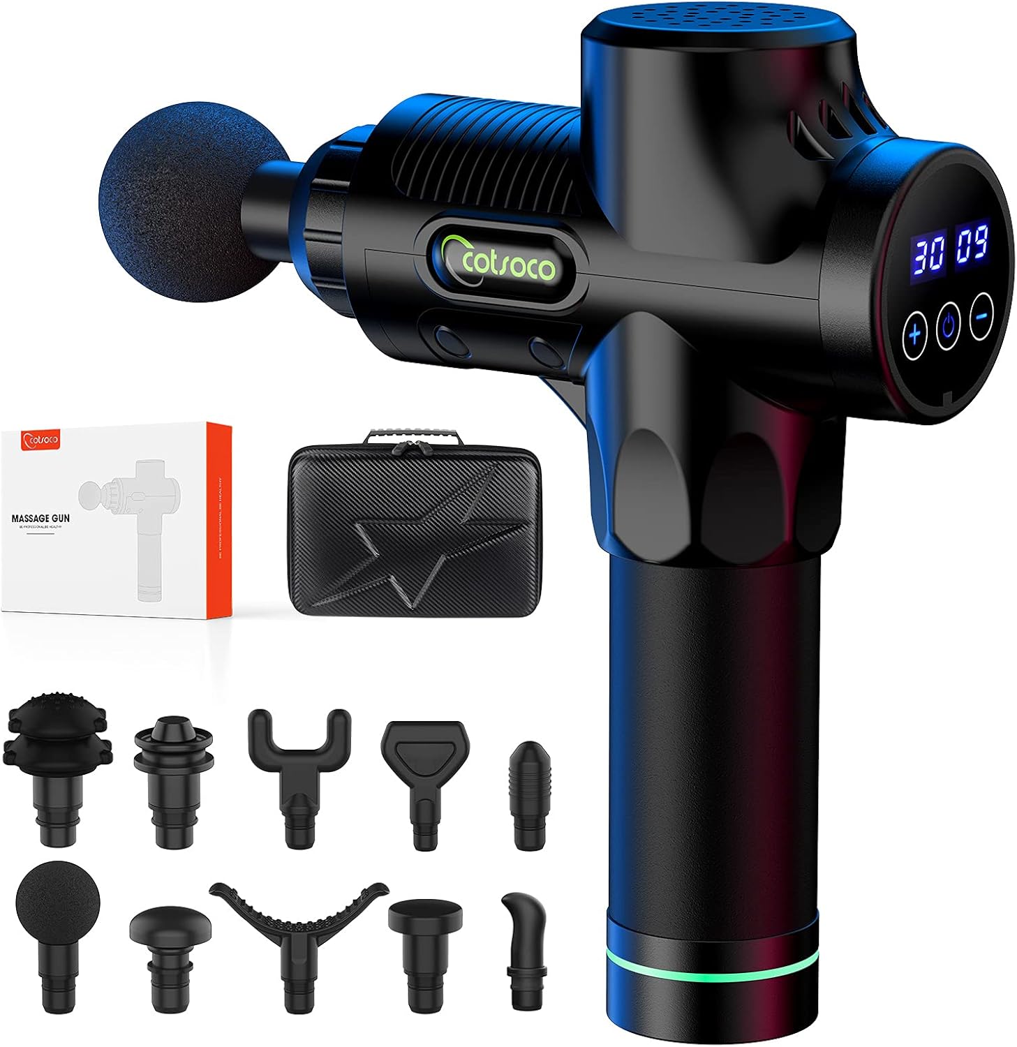 Massage Gun Massagepistole,für Rücken Nacken und Schulter,leises elektrisches