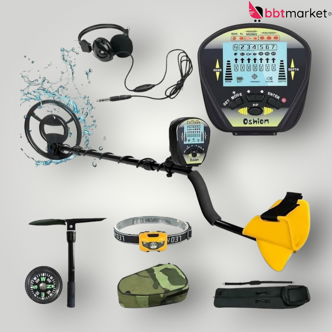 Weihnachtsgeschenk Profi LCD Metalldetektor Gold Metal Detector Wasserdicht set