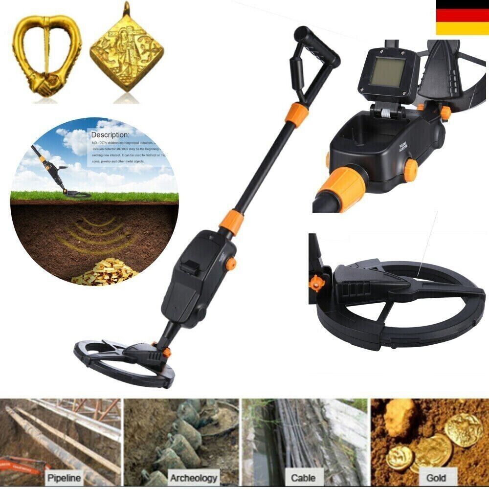 Metalldetektor mit LCD Gold Metal Detector Goldsucher Schatzsuche Finder ✅
