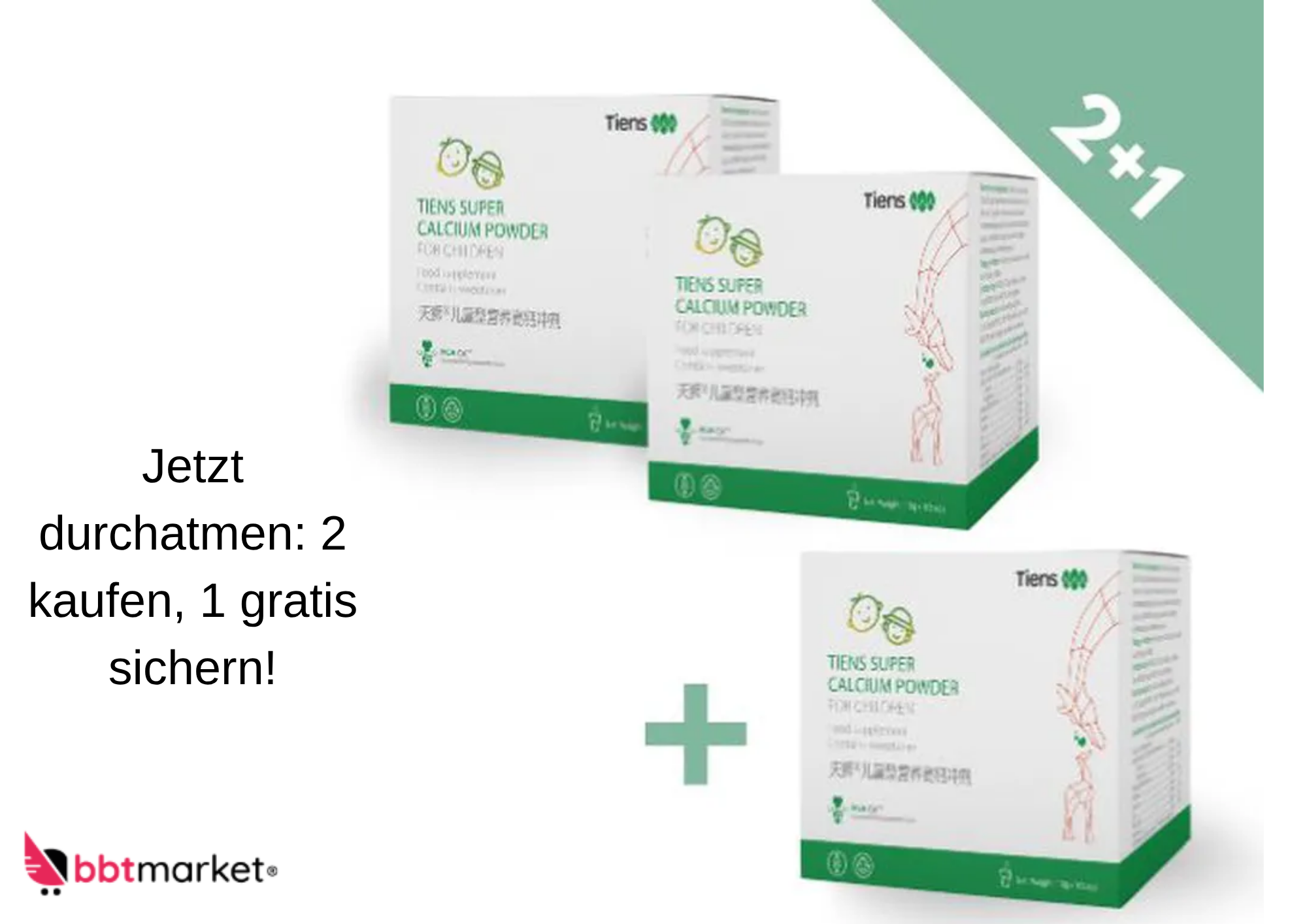 Tiens Super Calcium für Kinder – 10 Beutel (100 g)
Mit Vitamin A, C, D, E, K, Zink, Taurin & Phosphor – Für starke Knochen, Zähne & ein gesundes Immunsystem