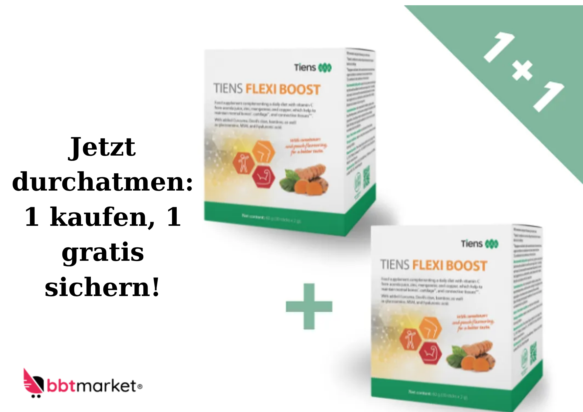 Tiens Flexi Booster 30 Stick mit Glucosamin Hyaluronsäure Zink Mangan