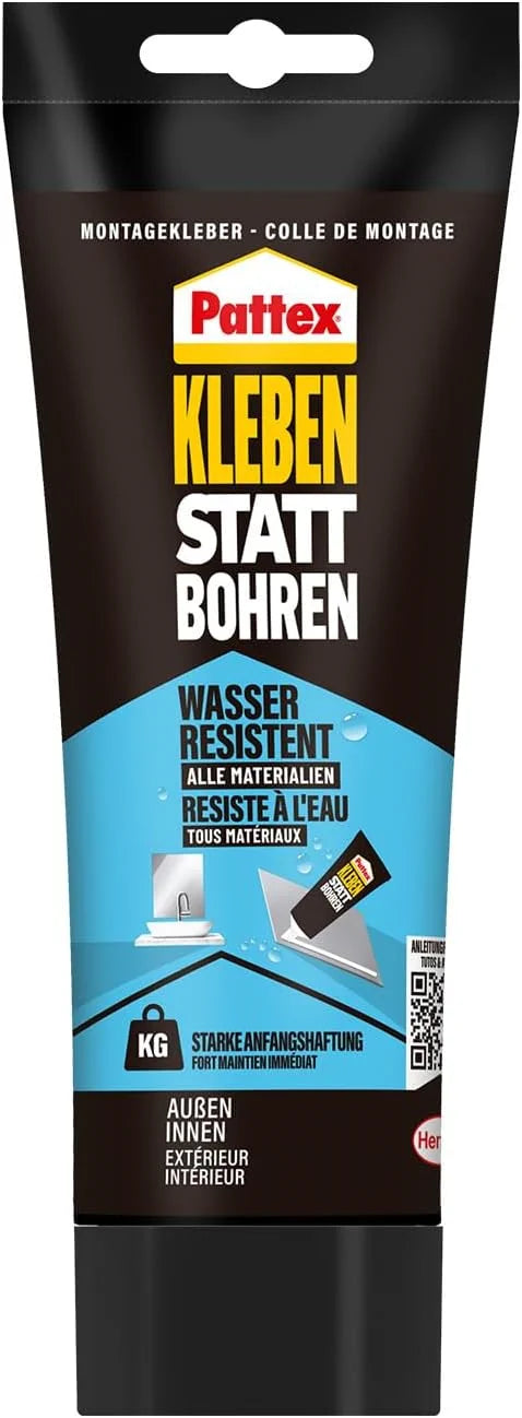 Pattex Starker Montagekleber 340 g – wasserresistent & alterungsbeständig für Innen und Außen