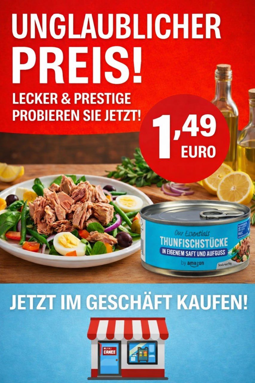 Thunfischstücke im eigenen Saft – Hochwertiger Thunfisch in der 145 g Dose