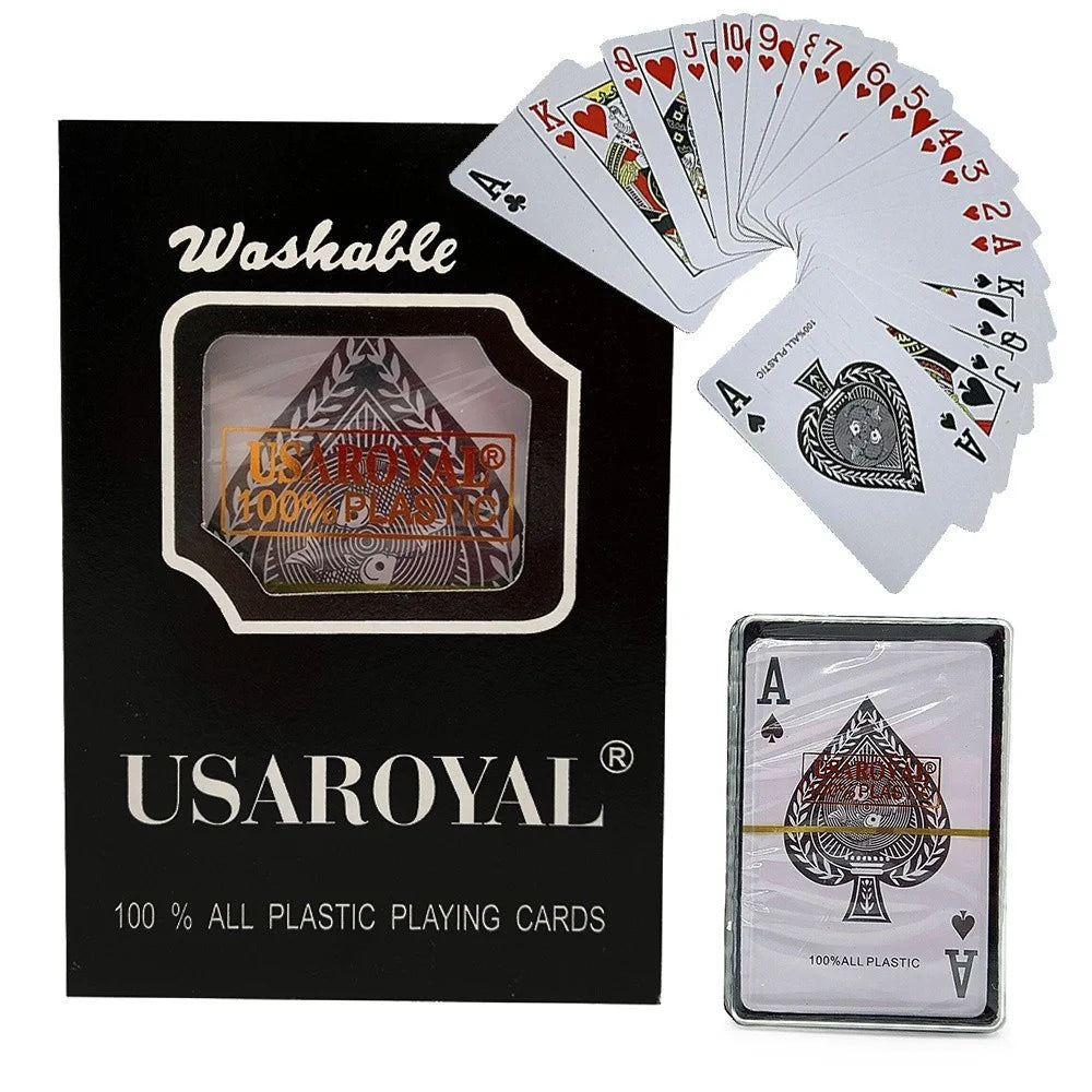 Pokerkarten 54 Blatt Spielkarten Kunststoffbeschichtet Poker Skat Bridge Set