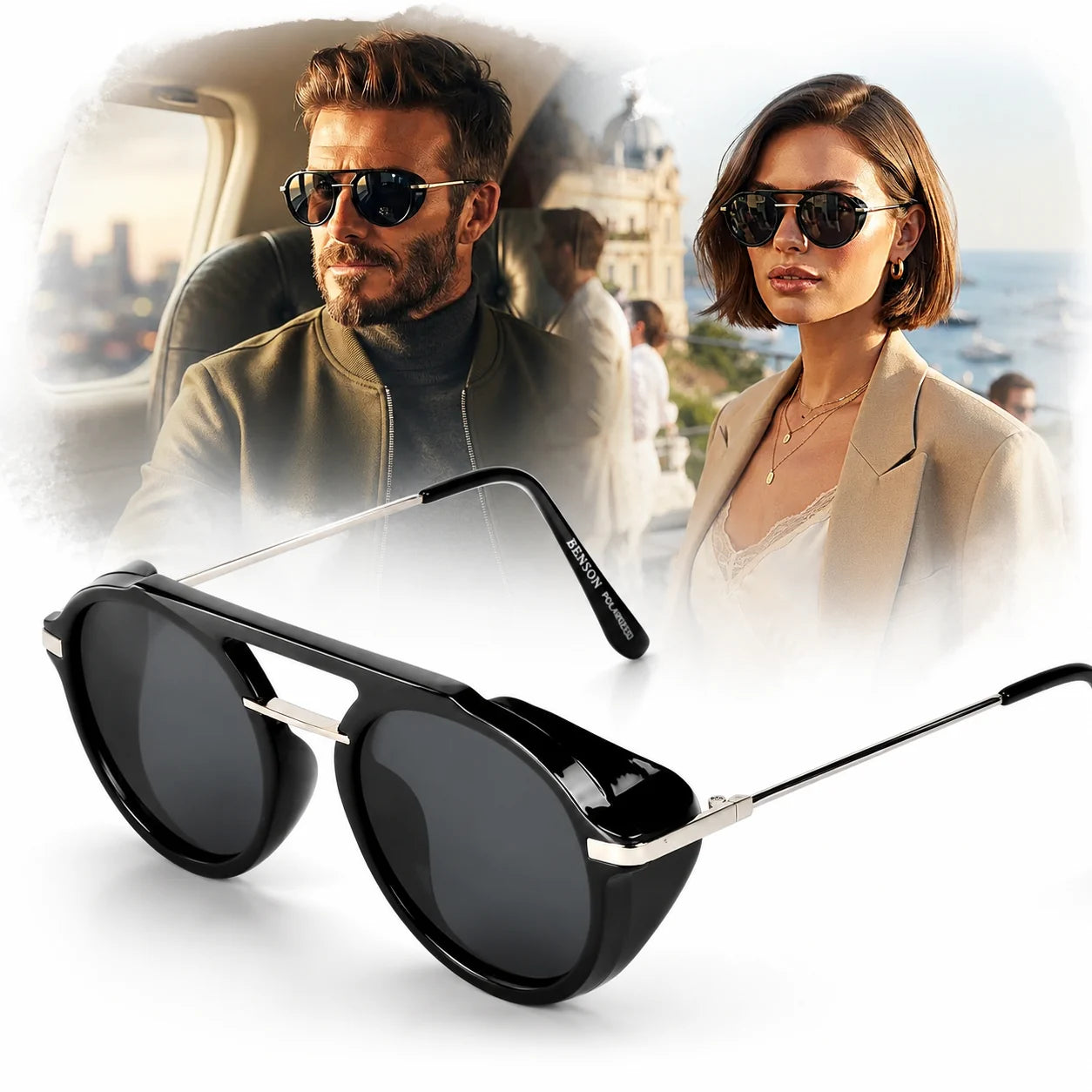 sport sonnenbrillen herren Polarisierte Sonnenbrille Damen UV400 Schwarz Sportbrille Seite Size:SINGLE-SIDED Kurze Herren Radhose: Atmungsaktiv funn