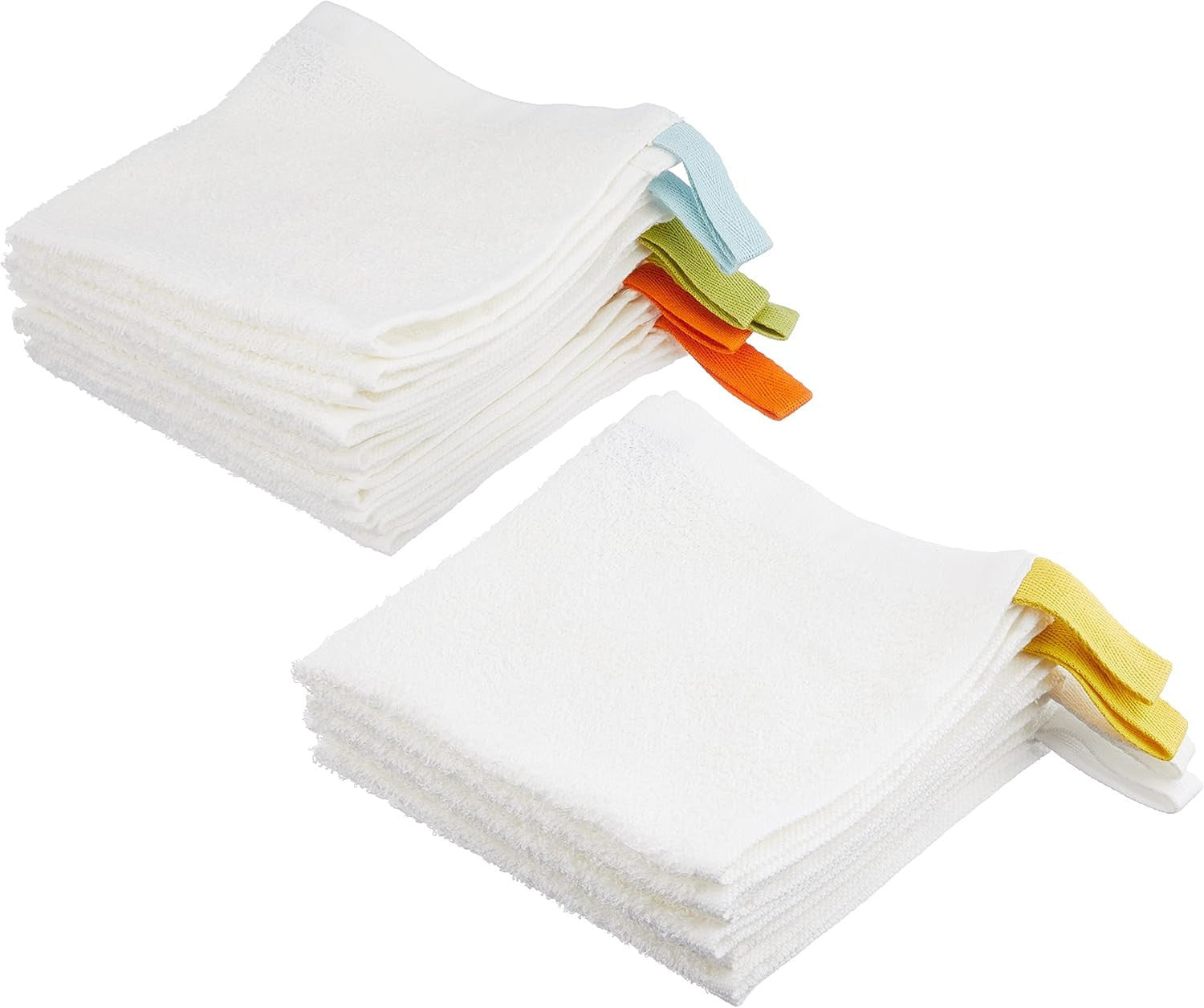 IKEA Krama Waschlappen, Weiß 10St. Baumwolle Ungebleicht 30x30cm