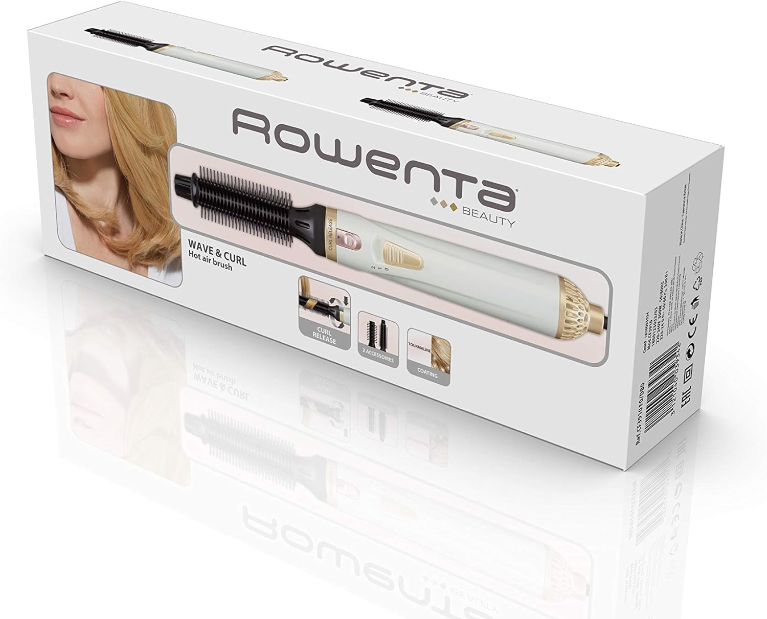Rowenta Design Hot Air Brush Curler Set 300 W Roll-off system for easy curls