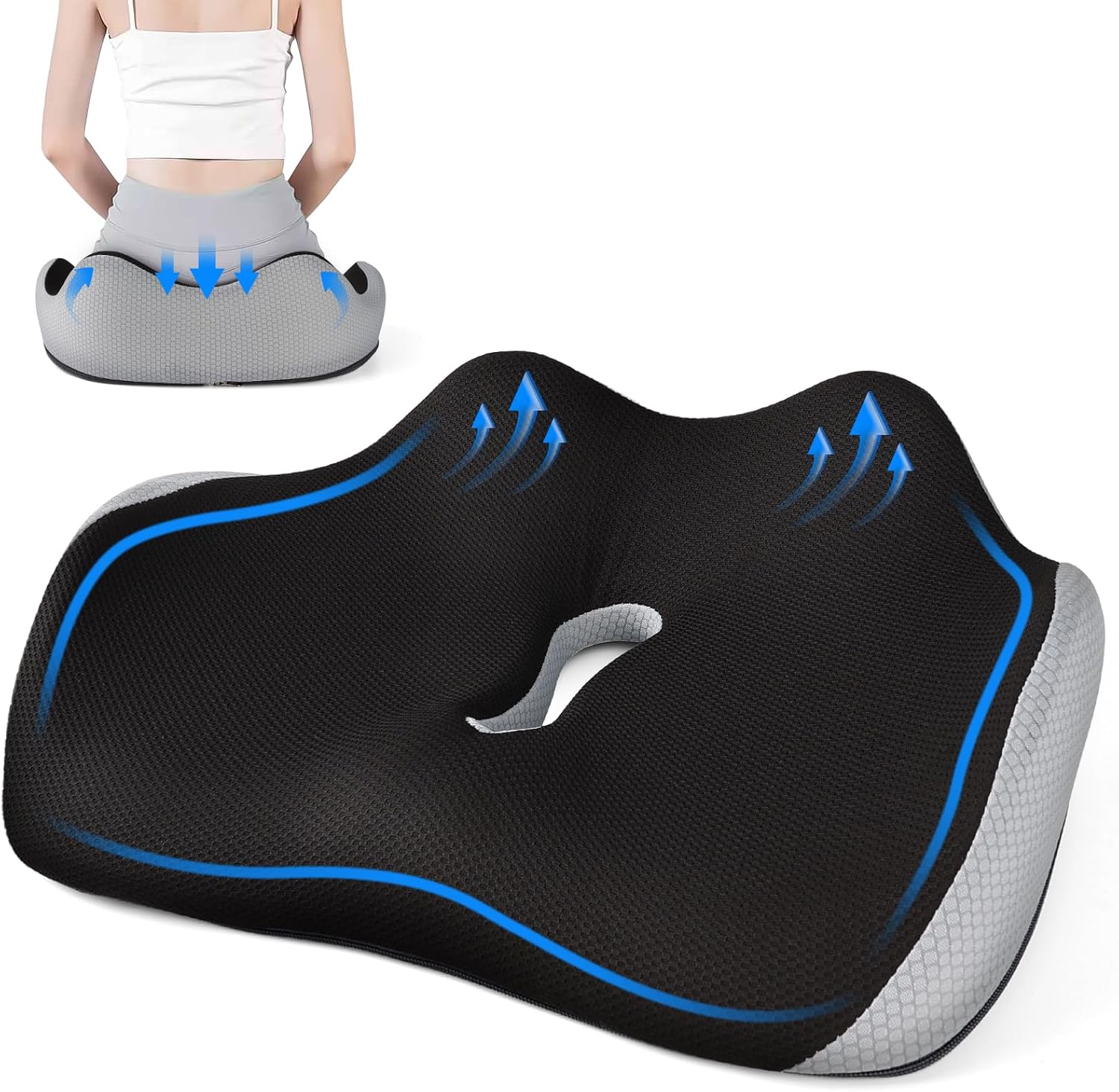 Ergonomisches Sitzkissen,Sitzkissen Bürostuhl,Orthopädisches Sitzkissen,Sitzkiss
