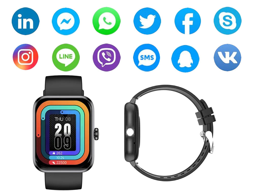 Fitness watch for women men, fitness tracker sports modes heart rate monitor IP67 waterproof
