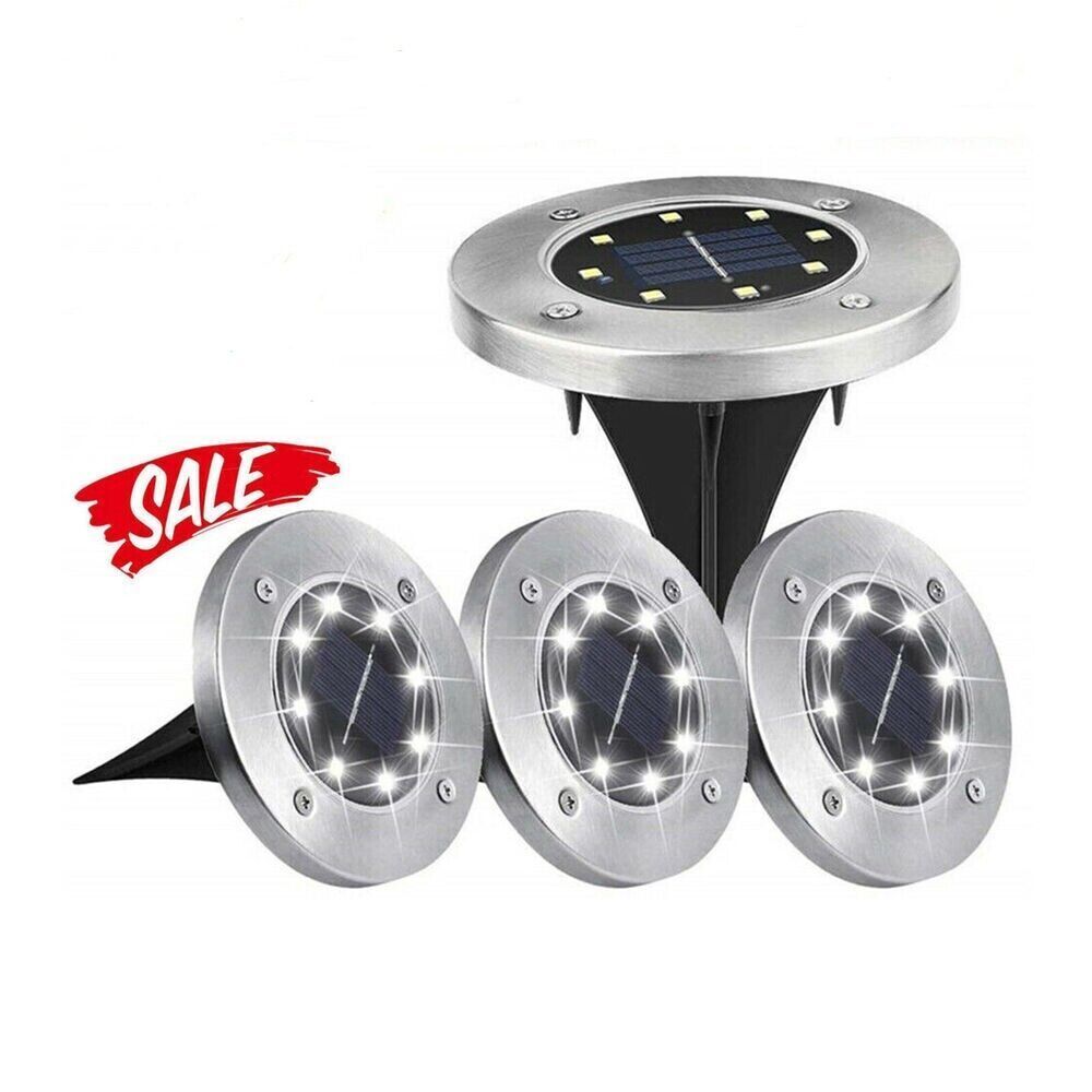 1xLED SOLARLEUCHTE BODENSTRAHLER AUßEN IP65 GARTENLEUCHTEN GARTEN SOLA