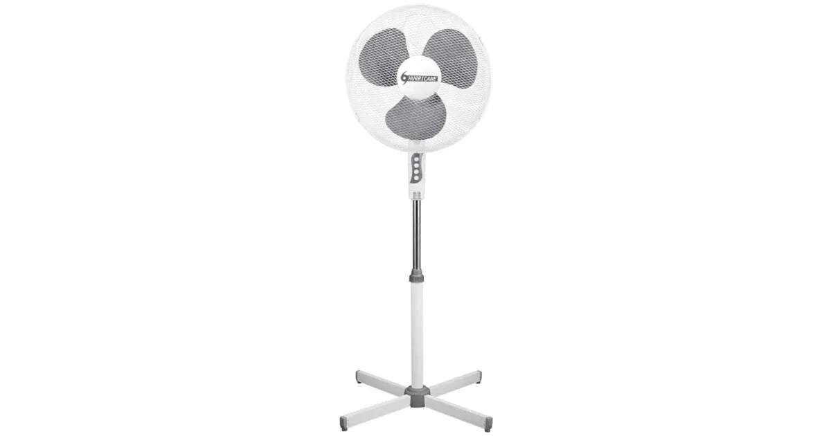 Standventilator 16 Zoll 40W – Höhenverstellbarer Ventilator mit Oszillation & 3 Geschwindigkeitsstufen