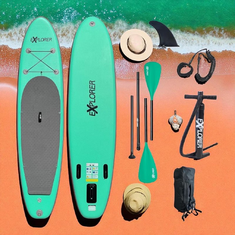 SUP Stand Up Paddle Board KomplettSet Surfboard Aufblasbar 320cm 150KG 🌊 🌊 🌊