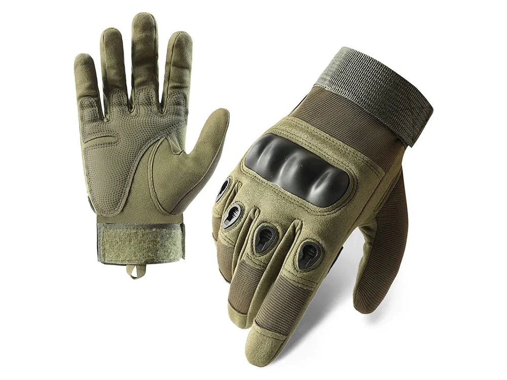 Taktische Thermo Handschuhe XL – Touchscreen, Militär, rutschfest, Khaki