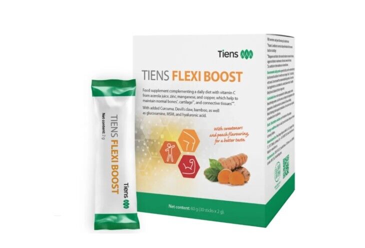 Tiens Flexi Booster 30 Stick with Glucosamine Hyaluronic Acid Zinc Manganese 30 x 2g