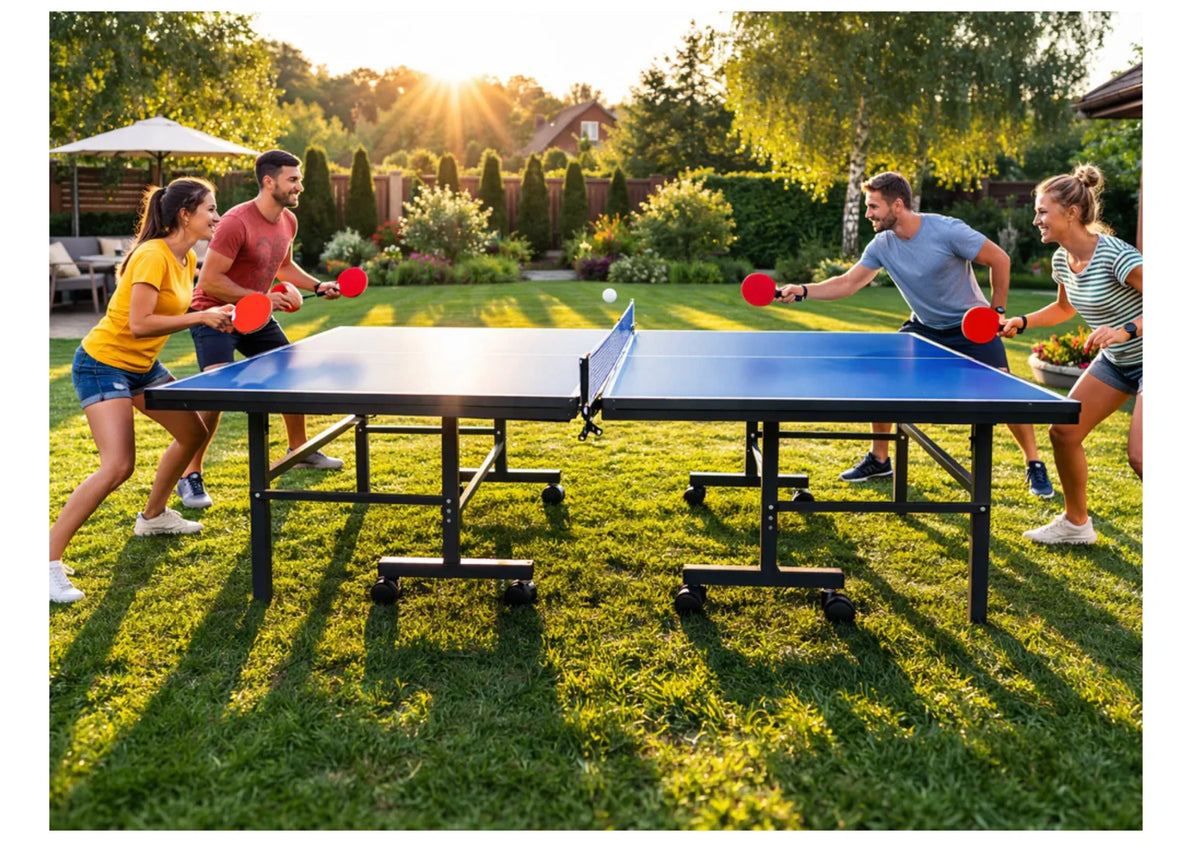 Tischtennis Set mit 2 Schlägern und 3 Bällen – Ping Pong Freizeit Spielset