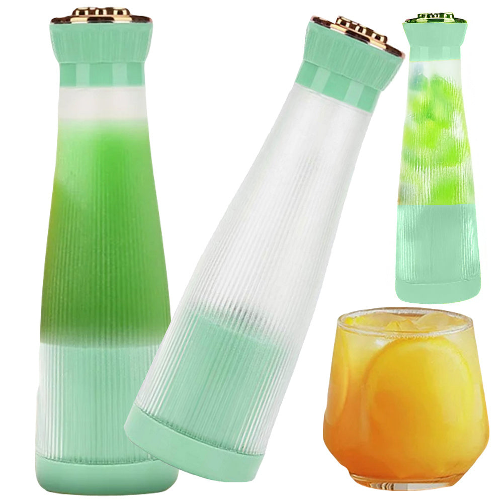 Tragbarer USB Smoothie Mixer kabellos Zerkleinerer 400ml GrĂĽn