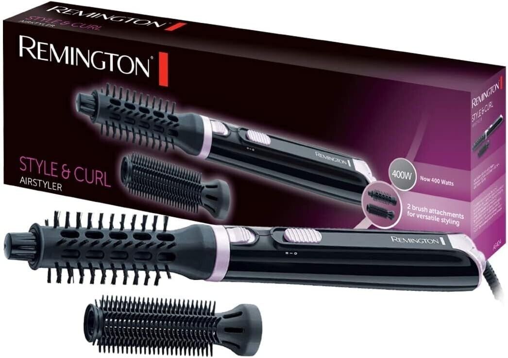 Remington Style & Curl AS404 hot air styler, automatic roll-out, incl. 25mm, 19mm